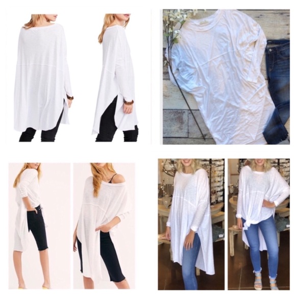 Free People Telltale Cotton Blend Tunic Top.  NWT. - Picture 2 of 7